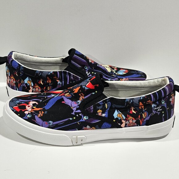 Ground Up Disney Villains Slip-On Shoes Women’s Size 9 Maleficent Ursula Queen - Picture 1 of 8